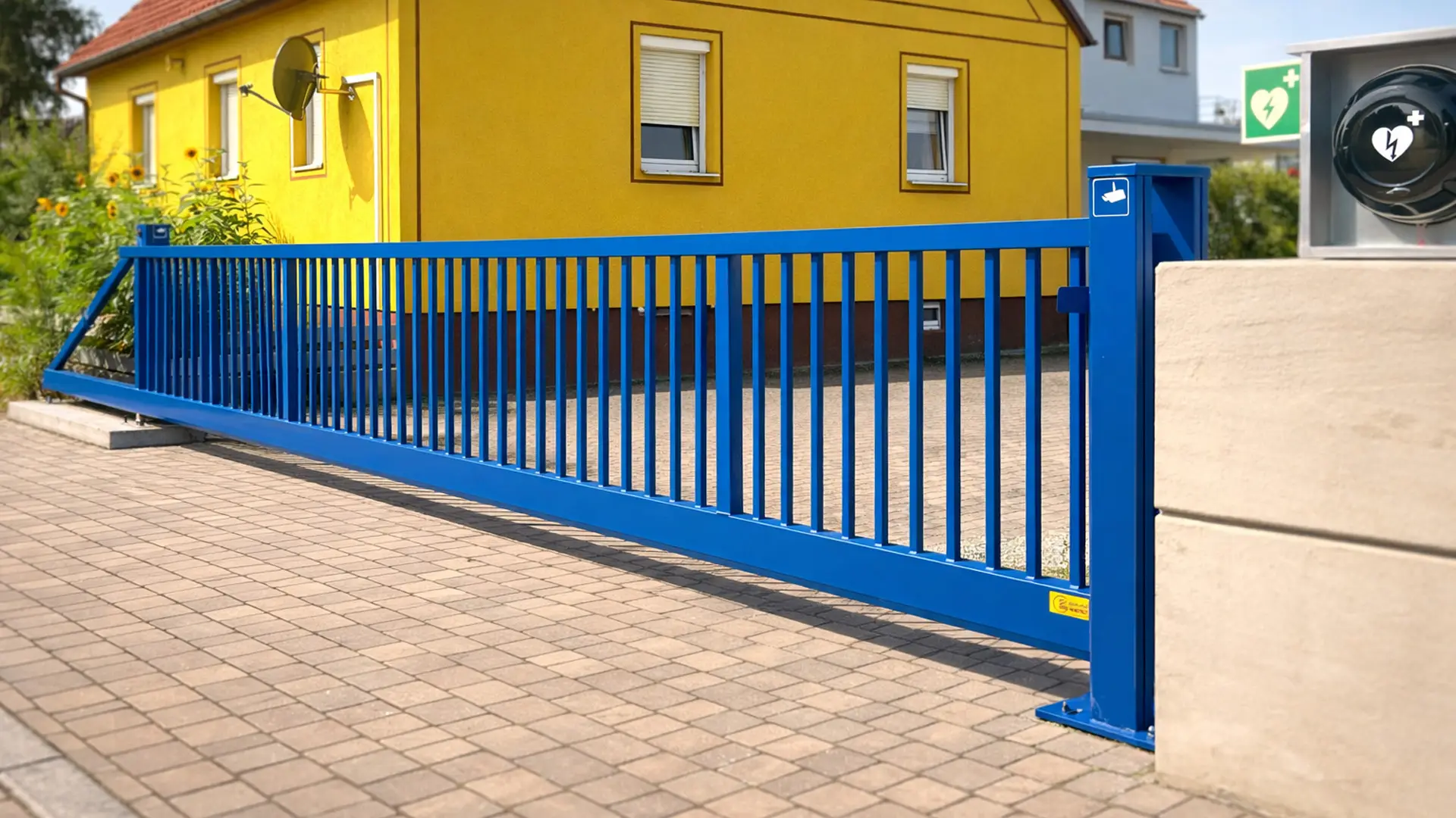 Industrietor an Einfahrt