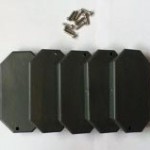 Endkappensatz grau, klein